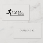 Visitekaartje voor persoonlijke trainers en fitnes (Voorkant / Achterkant)