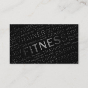 Visitekaartje voor persoonlijke trainers en fitnes