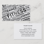 Visitekaartje voor persoonlijke trainers en fitnes (Voorkant / Achterkant)