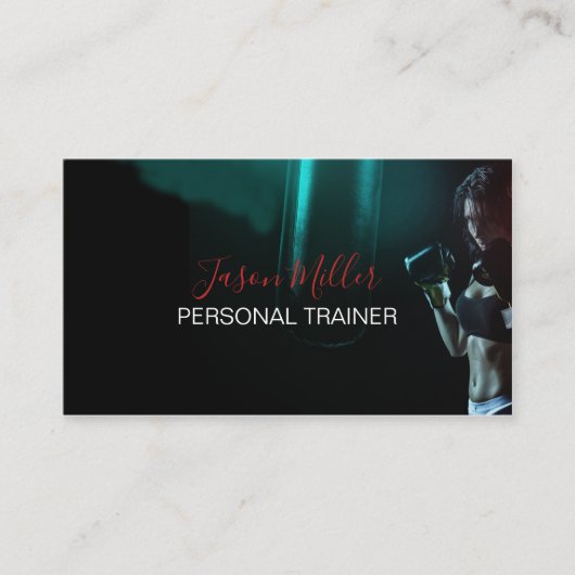 Visitekaartje voor persoonlijke trainers | | Gesch (Voorkant)