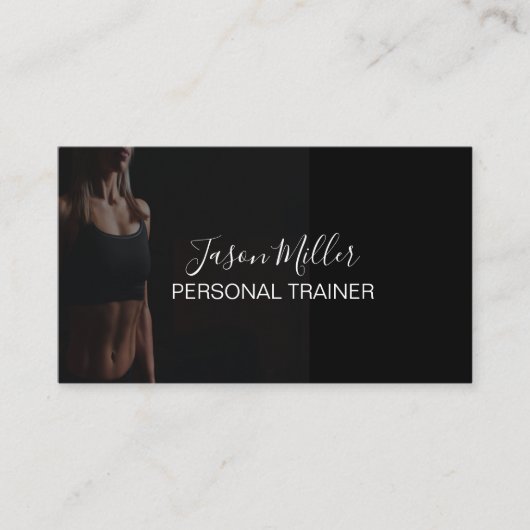 Visitekaartje voor persoonlijke trainers | Geschik (Voorkant)
