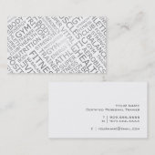 Visitekaartje voor persoonlijke trainers of fitnes (Voorkant / Achterkant)