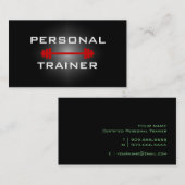 Visitekaartje voor persoonlijke trainers of fitnes (Voorkant / Achterkant)