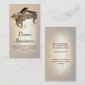 visitekaartje voor piano-muziek (Voorkant / Achterkant)