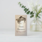 visitekaartje voor piano-muziek (Staand voorkant)