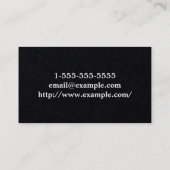 Visitekaartje voor platte/basiscursieverbinder (Achterkant)