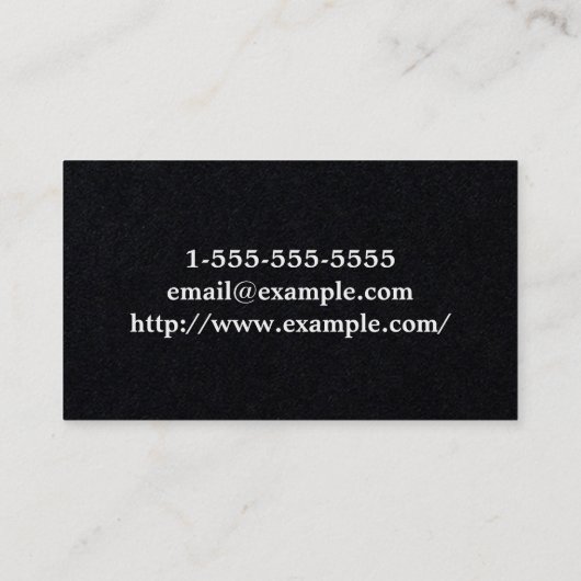 Visitekaartje voor platte/basiscursieverbinder (Achterkant)