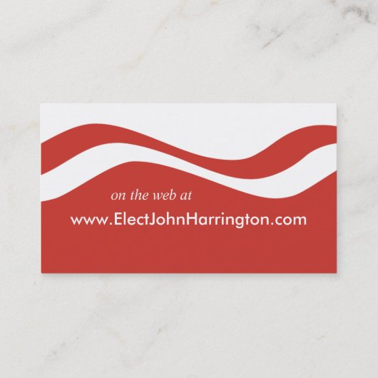 Visitekaartje voor politieke campagnes (gekozen) (Achterkant)