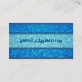 Visitekaartje voor poolreiniging