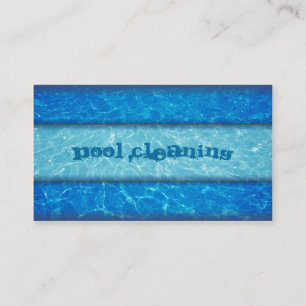 Visitekaartje voor poolreiniging