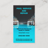 Visitekaartje voor poolservice en reparatie (Voorkant)