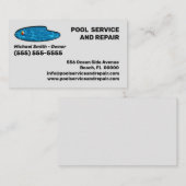 Visitekaartje voor poolservice en reparatie (Voorkant / Achterkant)