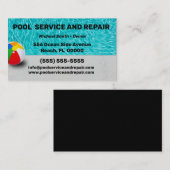 Visitekaartje voor poolservice en reparatie (Voorkant / Achterkant)