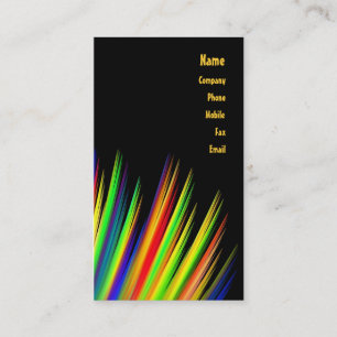 Visitekaartje voor primaire kleuren