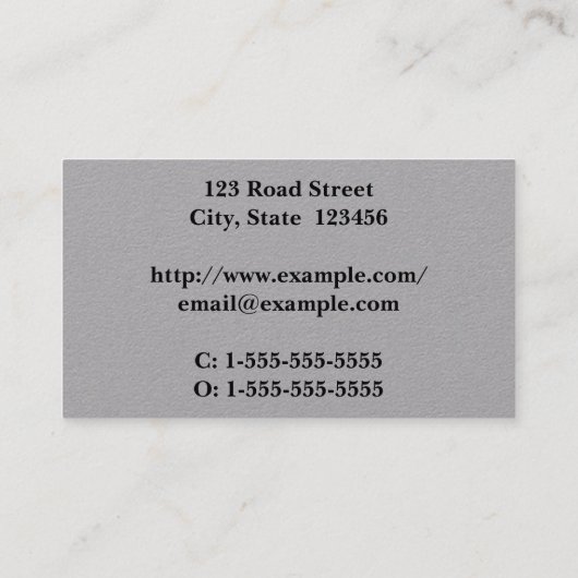 Visitekaartje voor procureur-generaal (Achterkant)