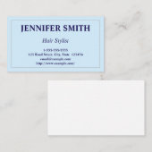 Visitekaartje voor Professional- en Basic-haarstij (Voorkant / Achterkant)