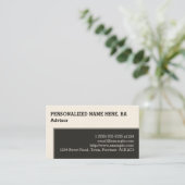 Visitekaartje voor professioneel en eenvoudig advi (Staand voorkant)