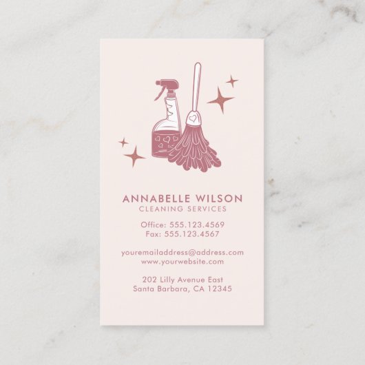 Visitekaartje voor professioneel onderhoud en huis (Achterkant)