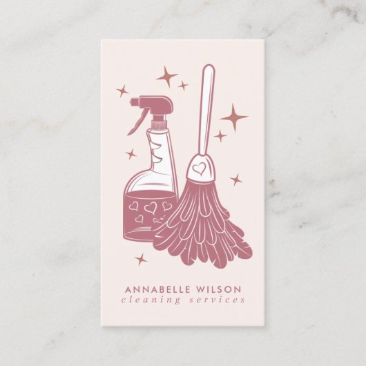 Visitekaartje voor professioneel onderhoud en huis (Voorkant)