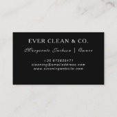 Visitekaartje voor professioneel onderhoud en huis (Achterkant)