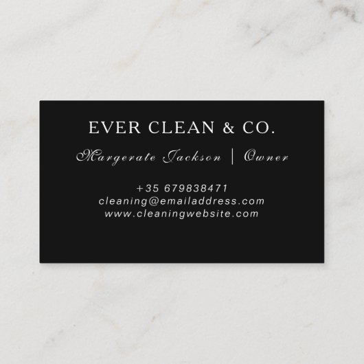 Visitekaartje voor professioneel onderhoud en huis (Achterkant)