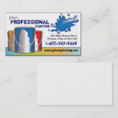 Visitekaartje voor professioneel schilderen (Voorkant / Achterkant)