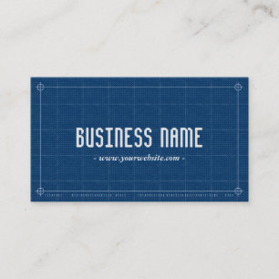 Visitekaartje voor professionele blauwdrukarchitec