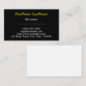 Visitekaartje voor professionele en laagkeydecorat (Voorkant / Achterkant)