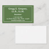 Visitekaartje voor professionele en lastige barris (Voorkant / Achterkant)