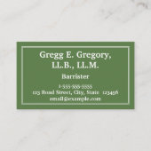 Visitekaartje voor professionele en lastige barris (Voorkant)