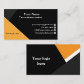 Visitekaartje voor professionele Kaart in ondernem (Voorkant / Achterkant)