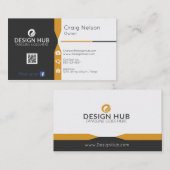 Visitekaartje voor professionele onroerend goed (Voorkant / Achterkant)