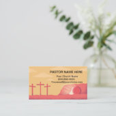 Visitekaartje voor professionele pastor (Staand voorkant)