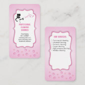 Visitekaartje voor professionele reiniging (Voorkant / Achterkant)