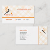 Visitekaartje voor professionele reiniging (Voorkant / Achterkant)