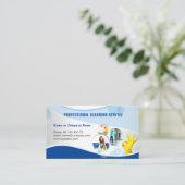 Visitekaartje voor professionele reiniging (Staand voorkant)