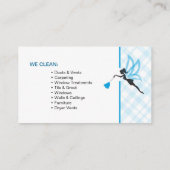 Visitekaartje voor professionele reiniging (Achterkant)