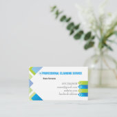 Visitekaartje voor professionele reiniging (Staand voorkant)