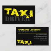 Visitekaartje voor professionele taxichauffeurs (Voorkant / Achterkant)