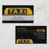 Visitekaartje voor professionele taxichauffeurs (Voorkant / Achterkant)