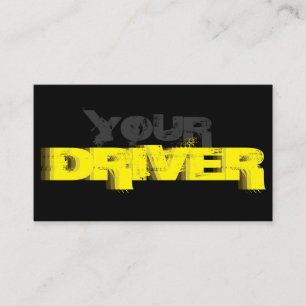 Visitekaartje voor professionele taxichauffeurs