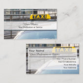 Visitekaartje voor professionele taxichauffeurs (Voorkant / Achterkant)