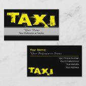 Visitekaartje voor professionele taxichauffeurs (Voorkant / Achterkant)