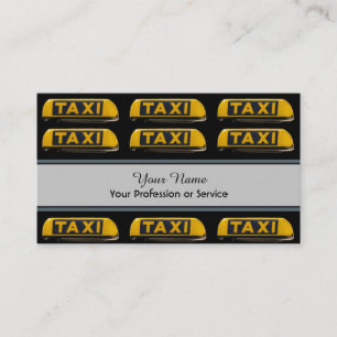 Visitekaartje voor professionele taxichauffeurs