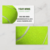 visitekaartje voor professionele tenniscoach (Voorkant / Achterkant)