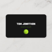 visitekaartje voor professionele tenniscoach (Voorkant)