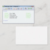 Visitekaartje voor programmeurs, ontwikkelaars (Voorkant / Achterkant)