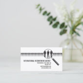 Visitekaartje voor raadpleging van aanwervingsbure (Staand voorkant)