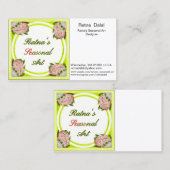 visitekaartje voor: Ratna's seizoenskunst (Voorkant / Achterkant)