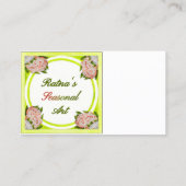 visitekaartje voor: Ratna's seizoenskunst (Achterkant)